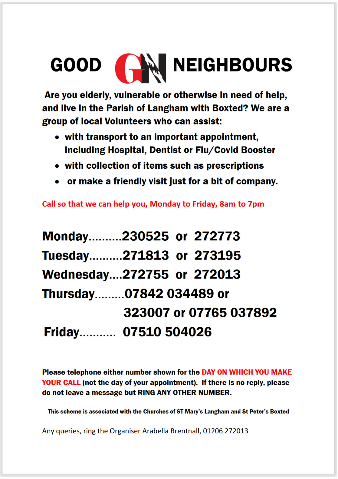 Good Neighbours Flyer